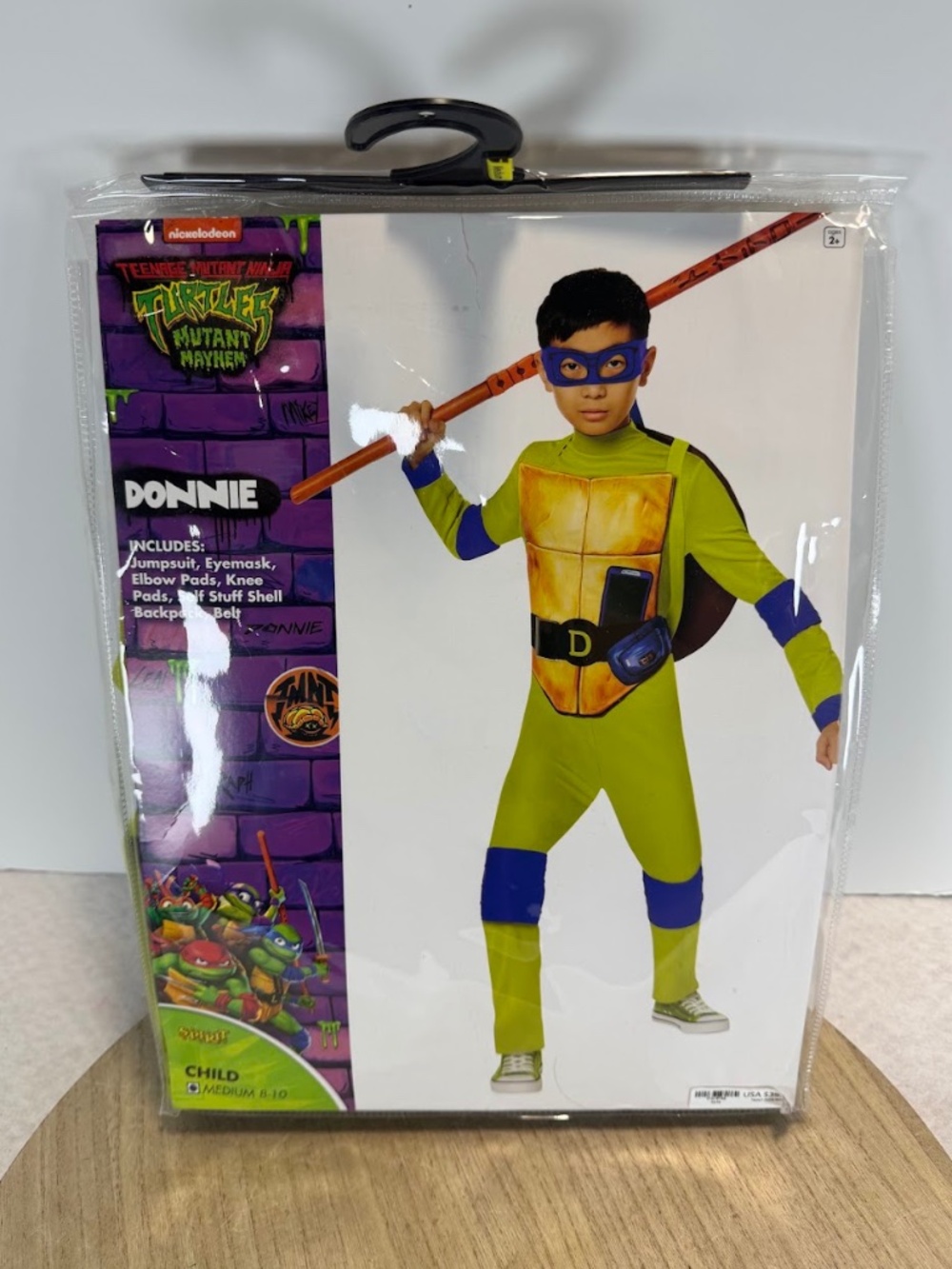 Nickelodeon Donnie Teenage Mutant Ninja Turtles Green and Blue Costume